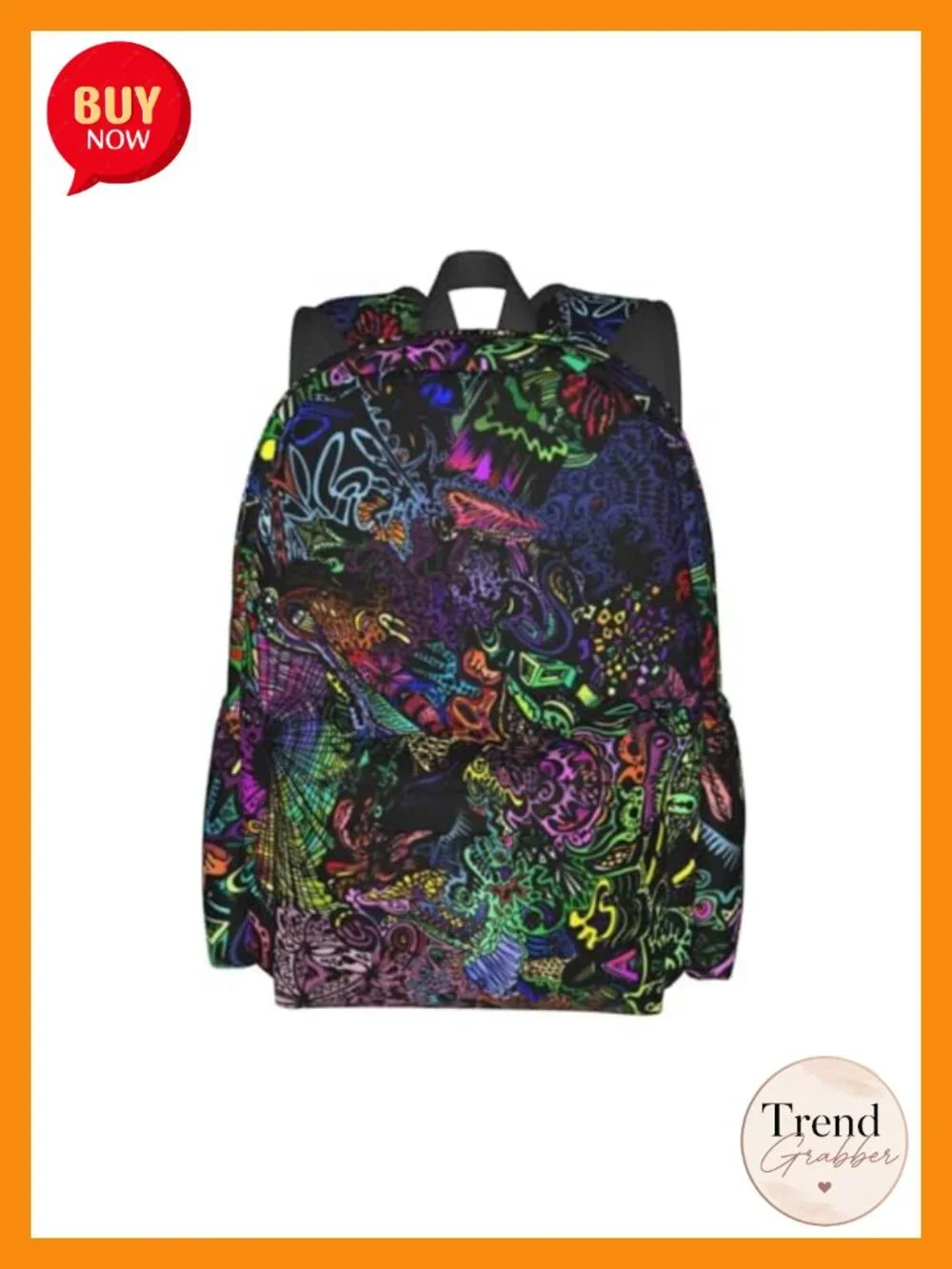 Trippy Psychedelic Laptop Backpack Daypack for College Travel Hiking